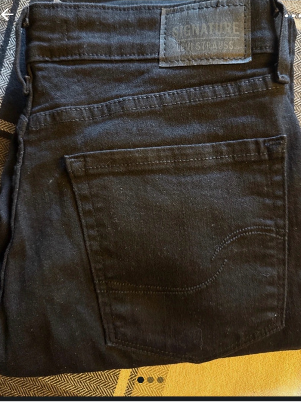 Levi's Signature Black Skinny Jeans
